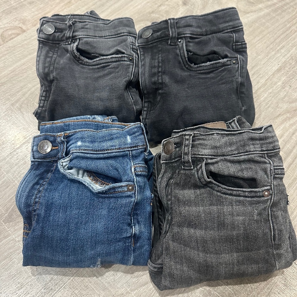 Size 8 and 9 Boys Zara skinny Jean bundle